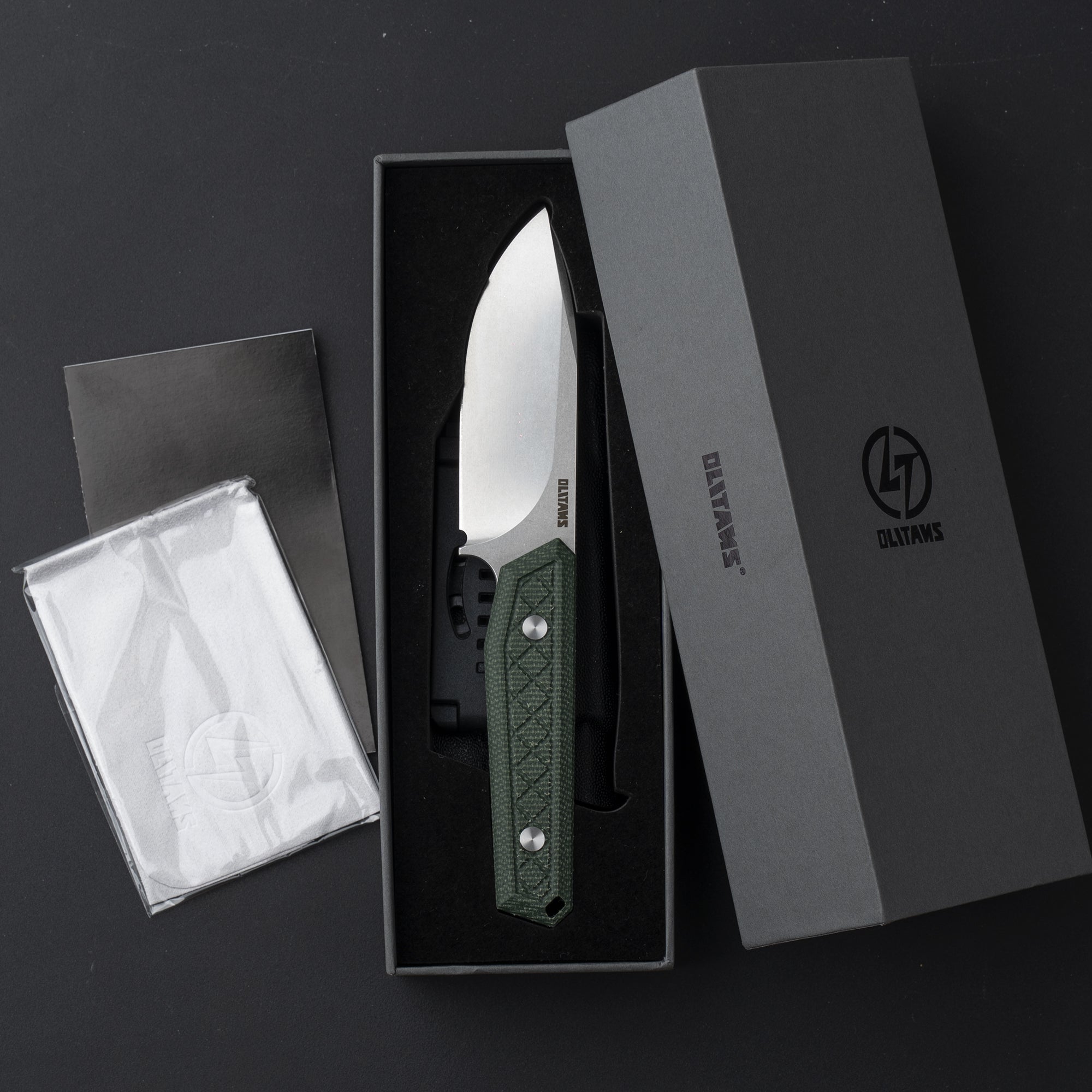 Fixed Blade Knife 3.62'' 9Cr18Mov BLADE+G10/Micarta HANDLE- G043