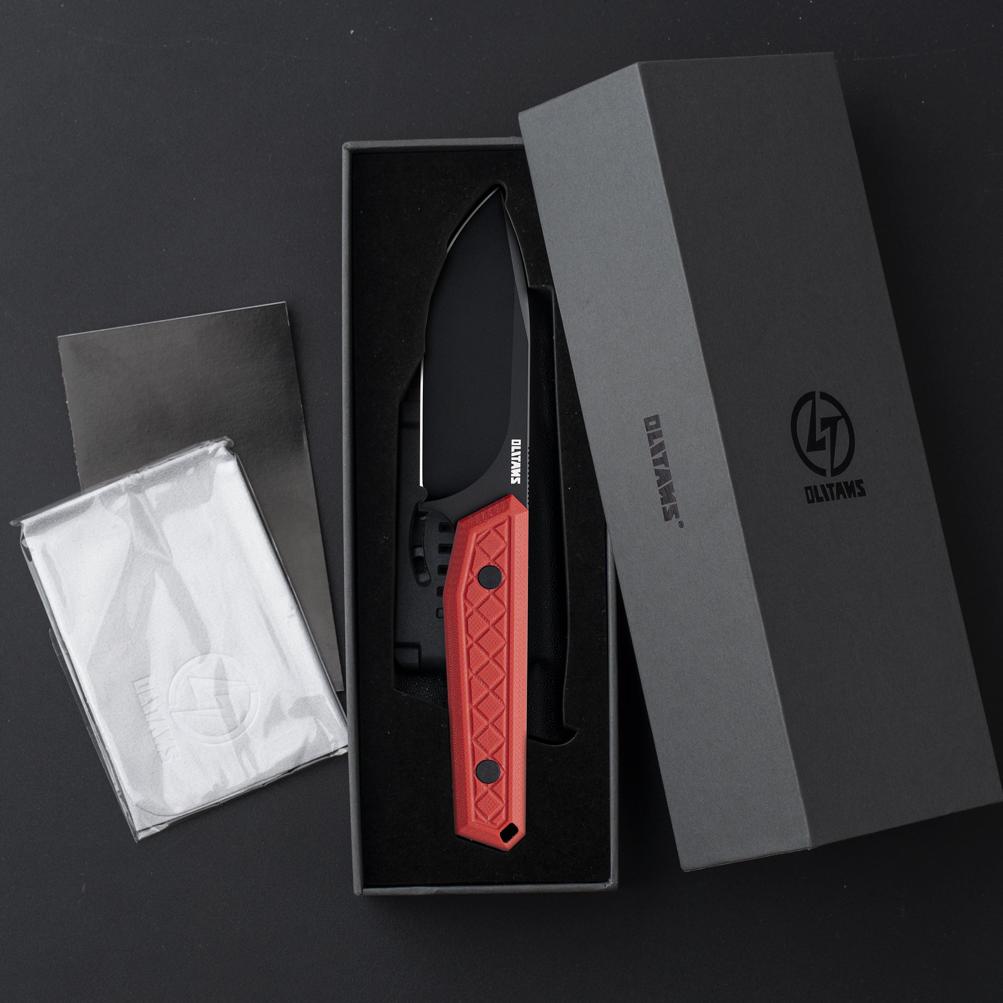 Fixed Blade Knife 3.62'' 9Cr18Mov BLADE+G10/Micarta HANDLE- G043