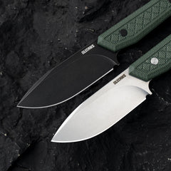 Fixed Blade Knife 3.62'' 9Cr18Mov BLADE+G10/Micarta HANDLE- G043