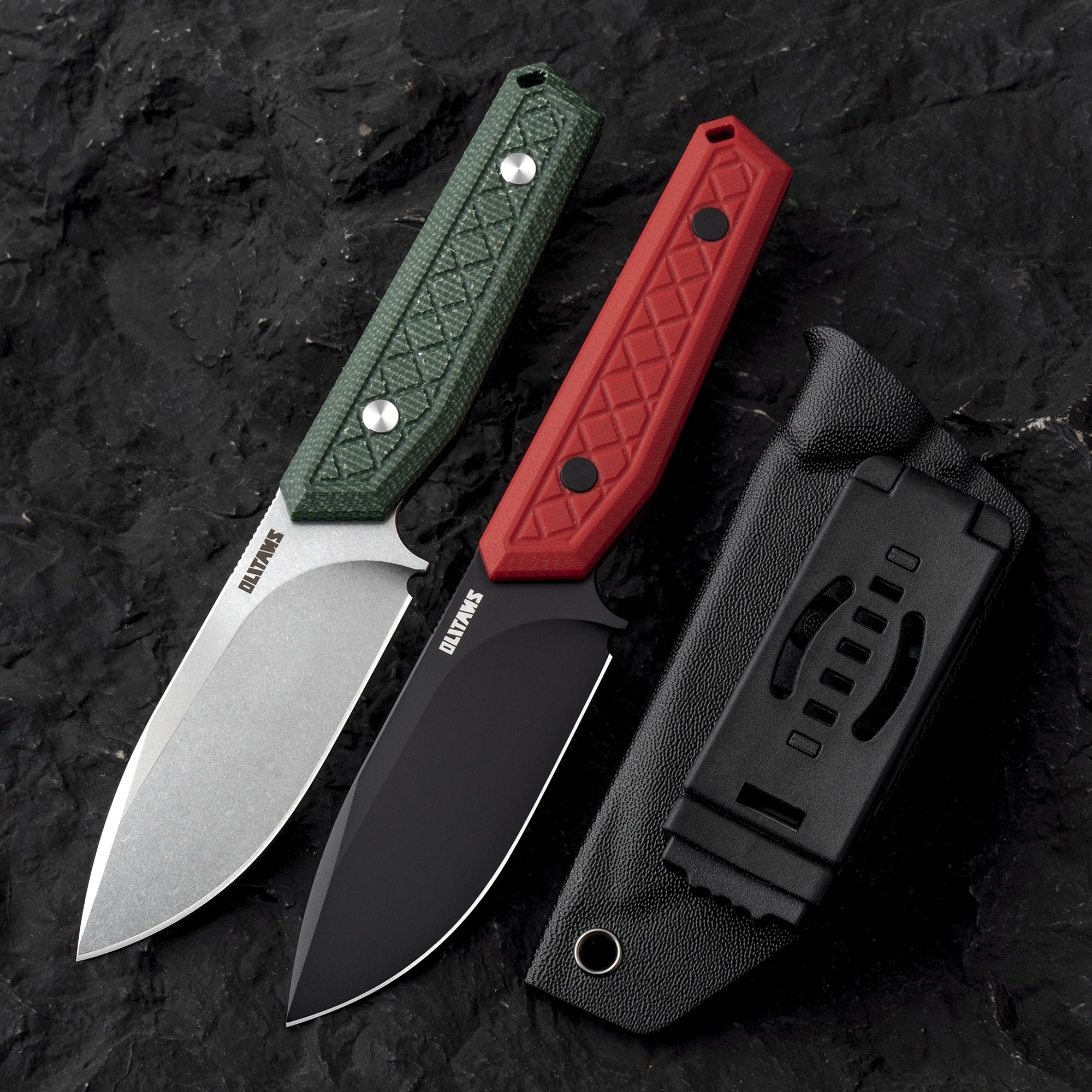 Fixed Blade Knife 3.62'' 9Cr18Mov BLADE+G10/Micarta HANDLE- G043