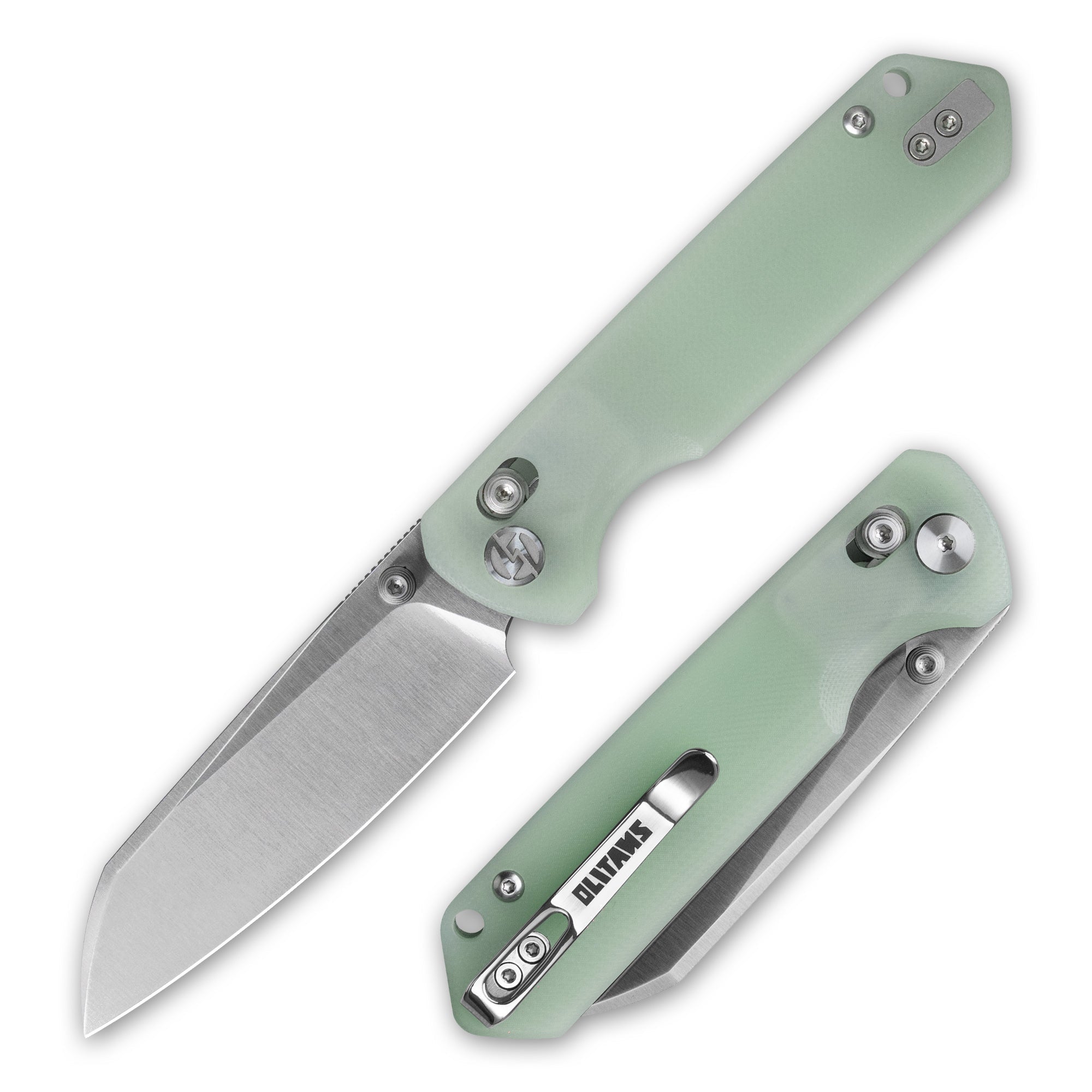 King Penguin G062 Folding Knife （3.35''+14C28N+Carbon fiber surface G10 Handle）-Crossbar Lock-Thumb Stud-Olitans