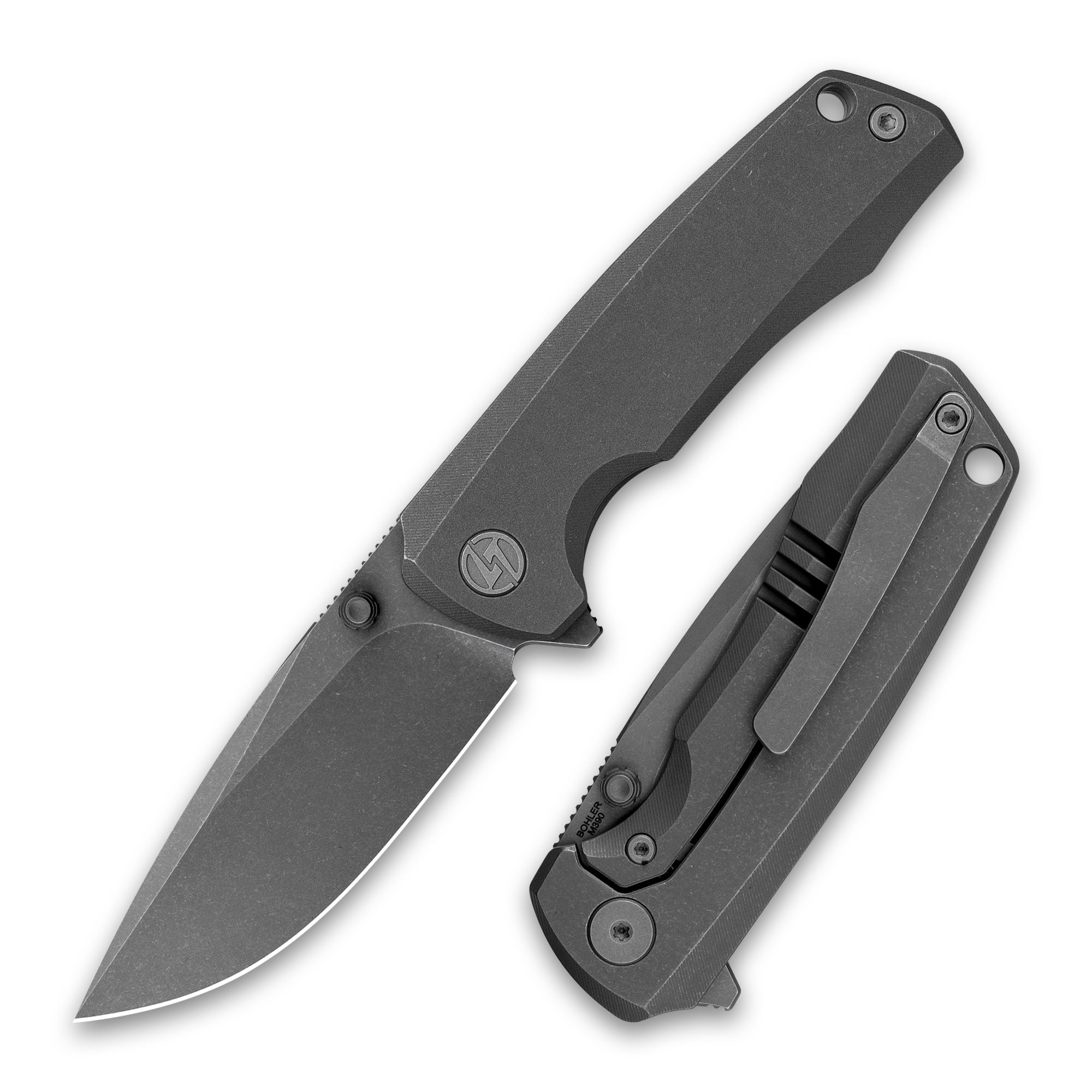 Ti Bomber T065 Folding Knife –（2.95"+Bohler M390 +Titanium）-OLITANS
