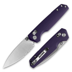 Youth Bird Serrated Pocket Knife （3''+14C28N+G10）-Crossbar Lock-Thumb stud-G053