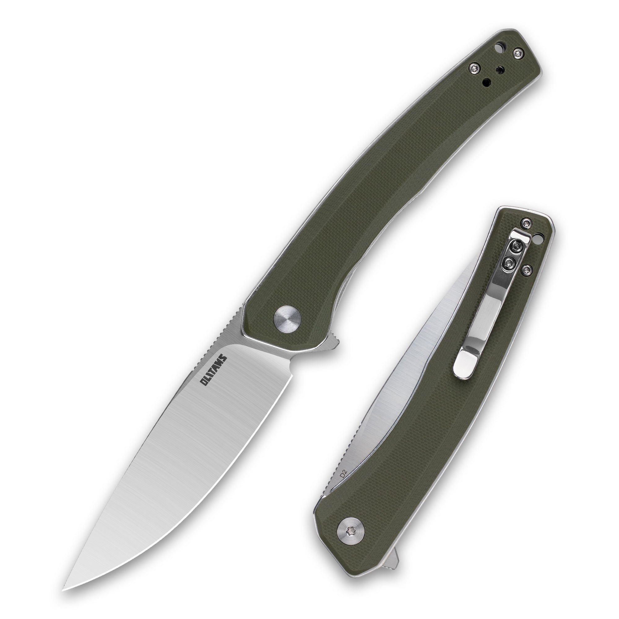 Maximus Pocket Knife Liner Lock(3.5"-D2 Blade-G10 Handle)-G066