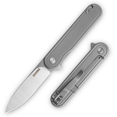 Rocket Pocket Knife（2.76'' D2 Blade+Titanium）Secure Frame Lock-Flipper-T025
