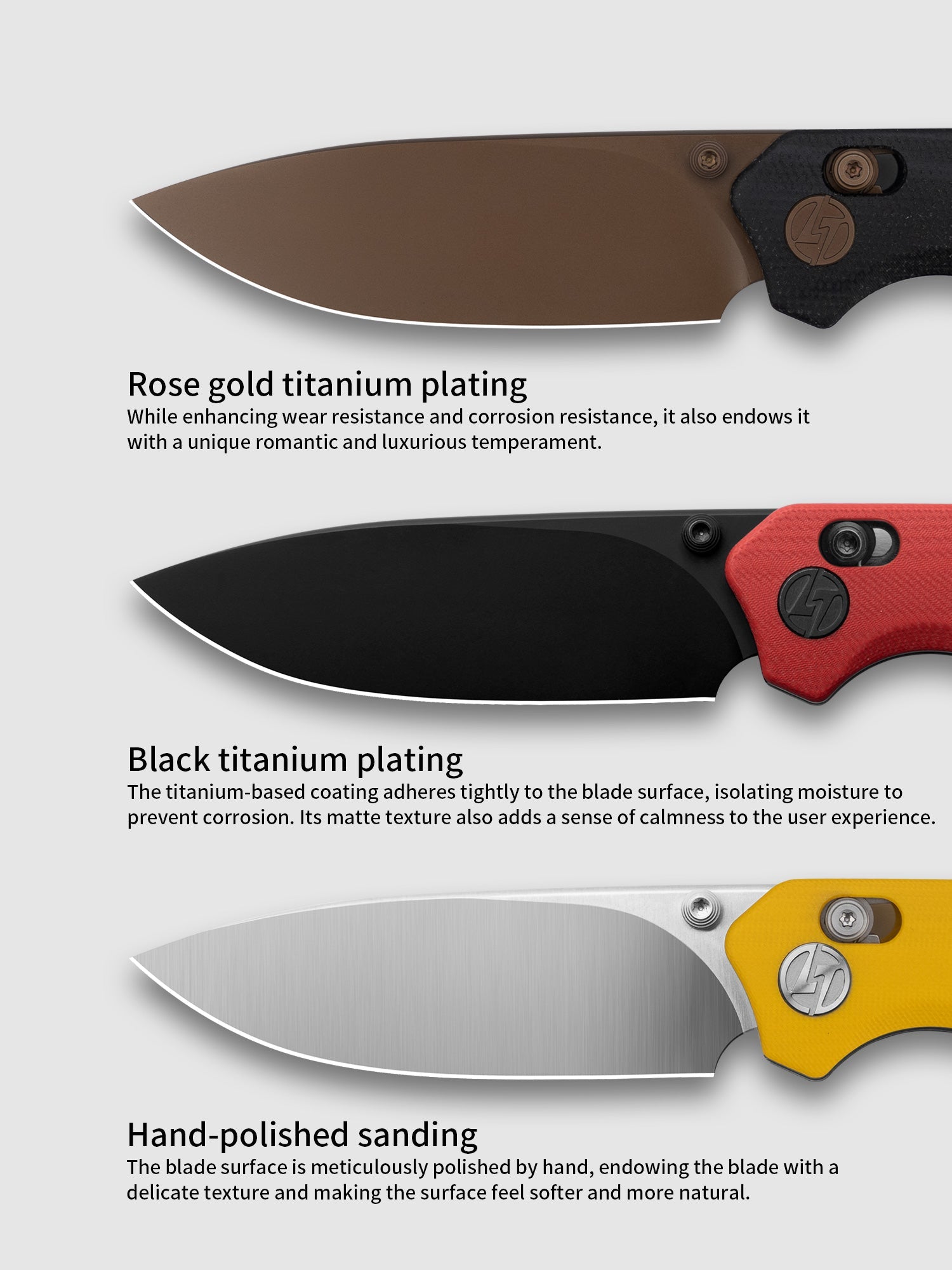 G031 Folding Camping Knife, Crossbar Lock Folding Pocket Knife, 3.3" 14C28N Sandvik Blade for Hiking, EDC 4.5oz