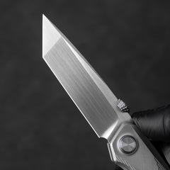 Stealth II T069 Folding Knife – (3.31" Tanto + Böhler M390 + Titanium-Brushed) – OLITANS