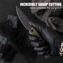 Maximus Pocket Knife Liner Lock(3.5"-D2 Blade-G10 Handle)-G066