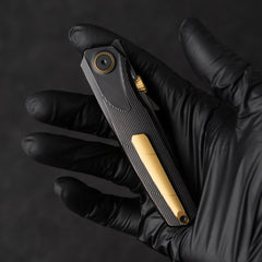 Stealth II T069 Folding Knife – (3.31" Tanto + Böhler M390 + Titanium) – OLITANS