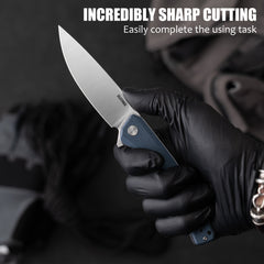 Maximus Pocket Knife Liner Lock(3.5"-D2 Blade-G10 Handle)-G066