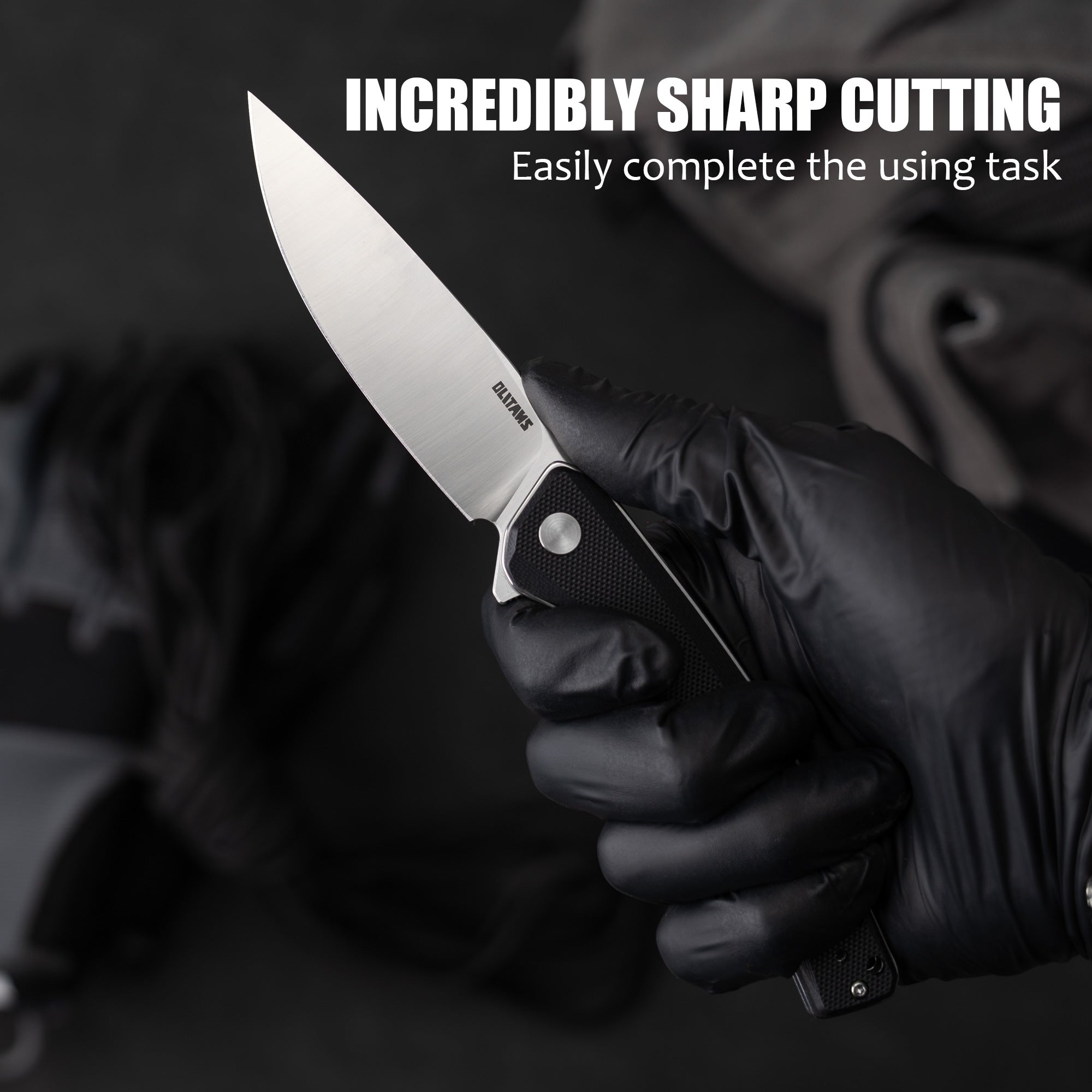 Maximus Pocket Knife Liner Lock(3.5"-D2 Blade-G10 Handle)-G066