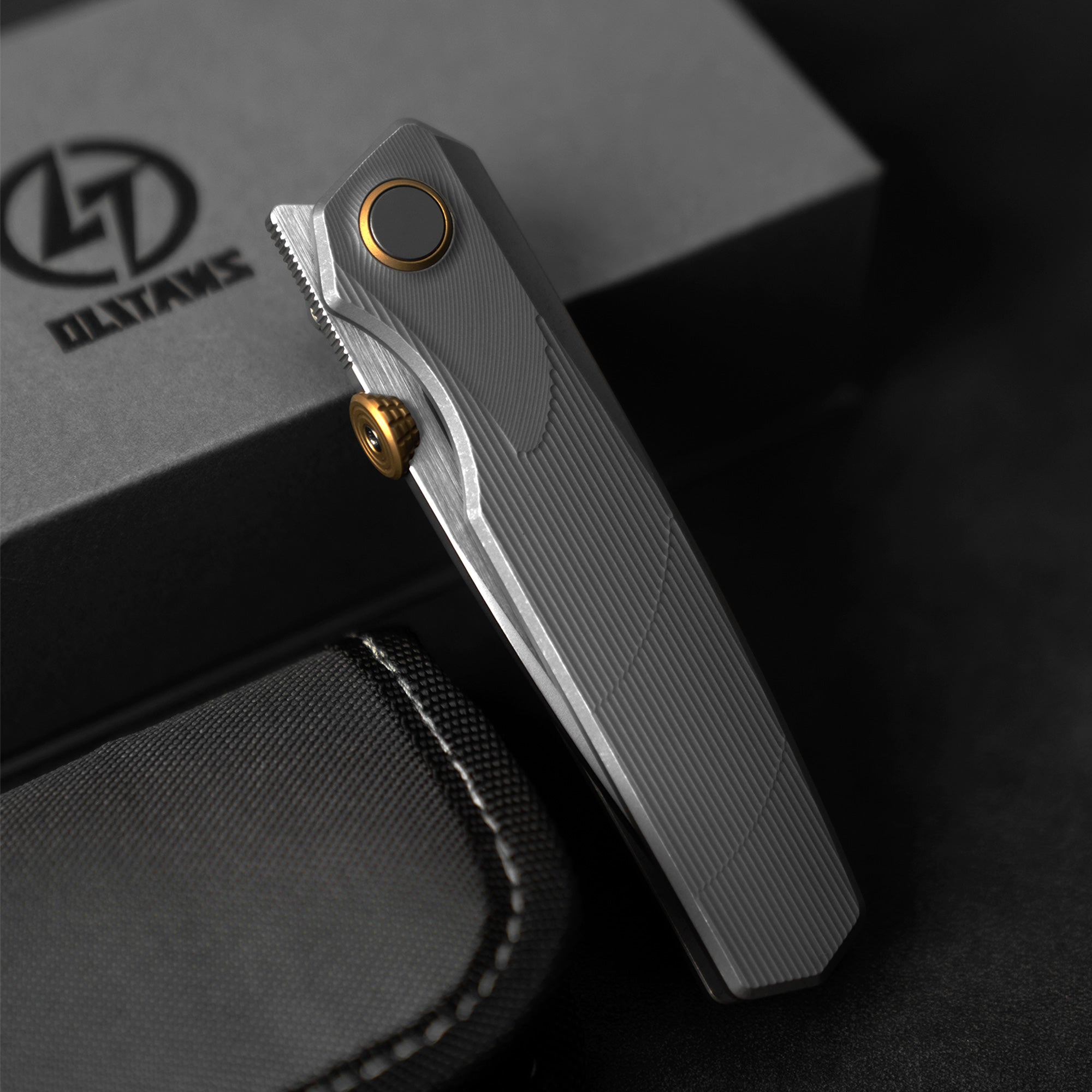 Stealth II T069 Folding Knife – (3.31" Tanto + Böhler M390 + Titanium) – OLITANS