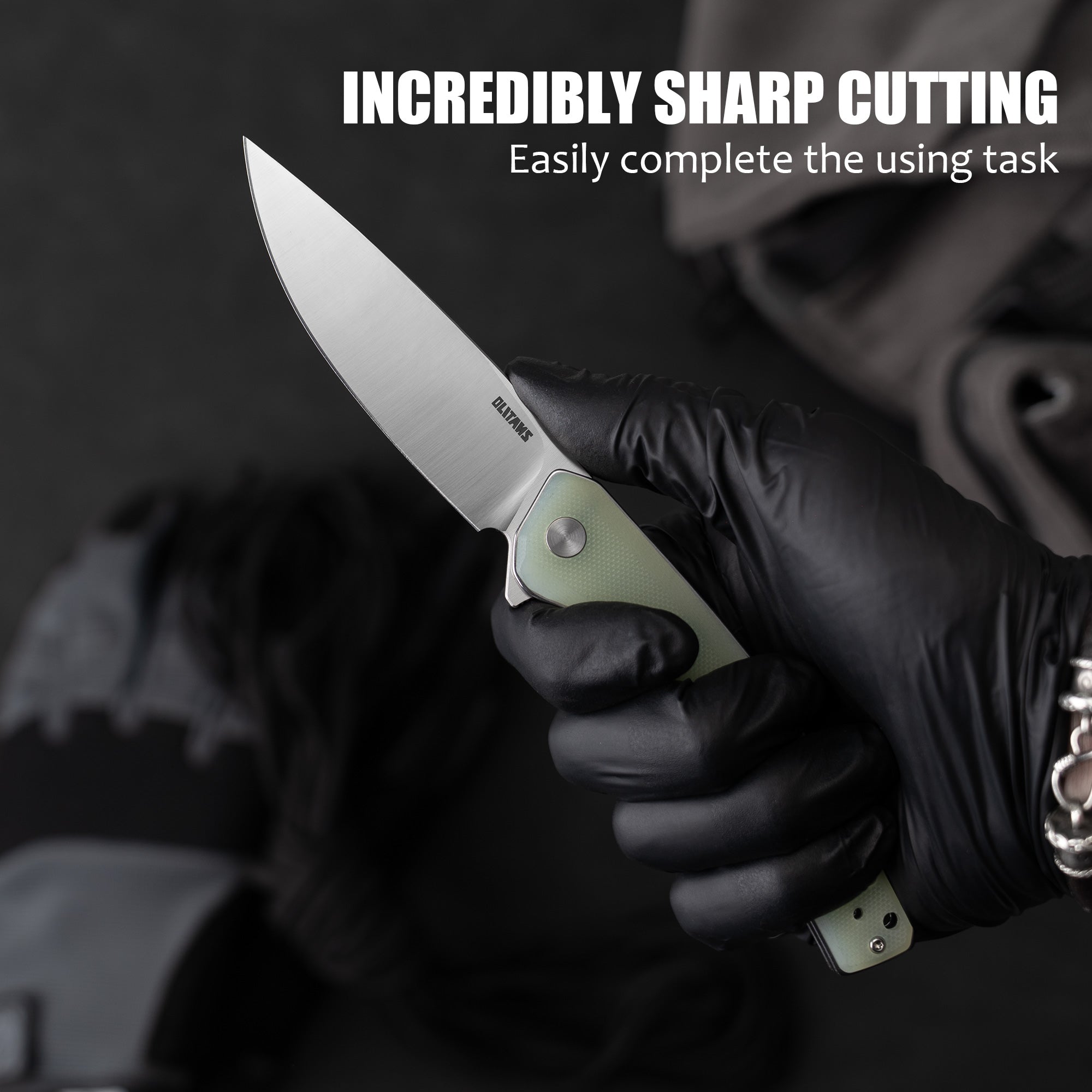 Maximus Pocket Knife Liner Lock(3.5"-D2 Blade-G10 Handle)-G066