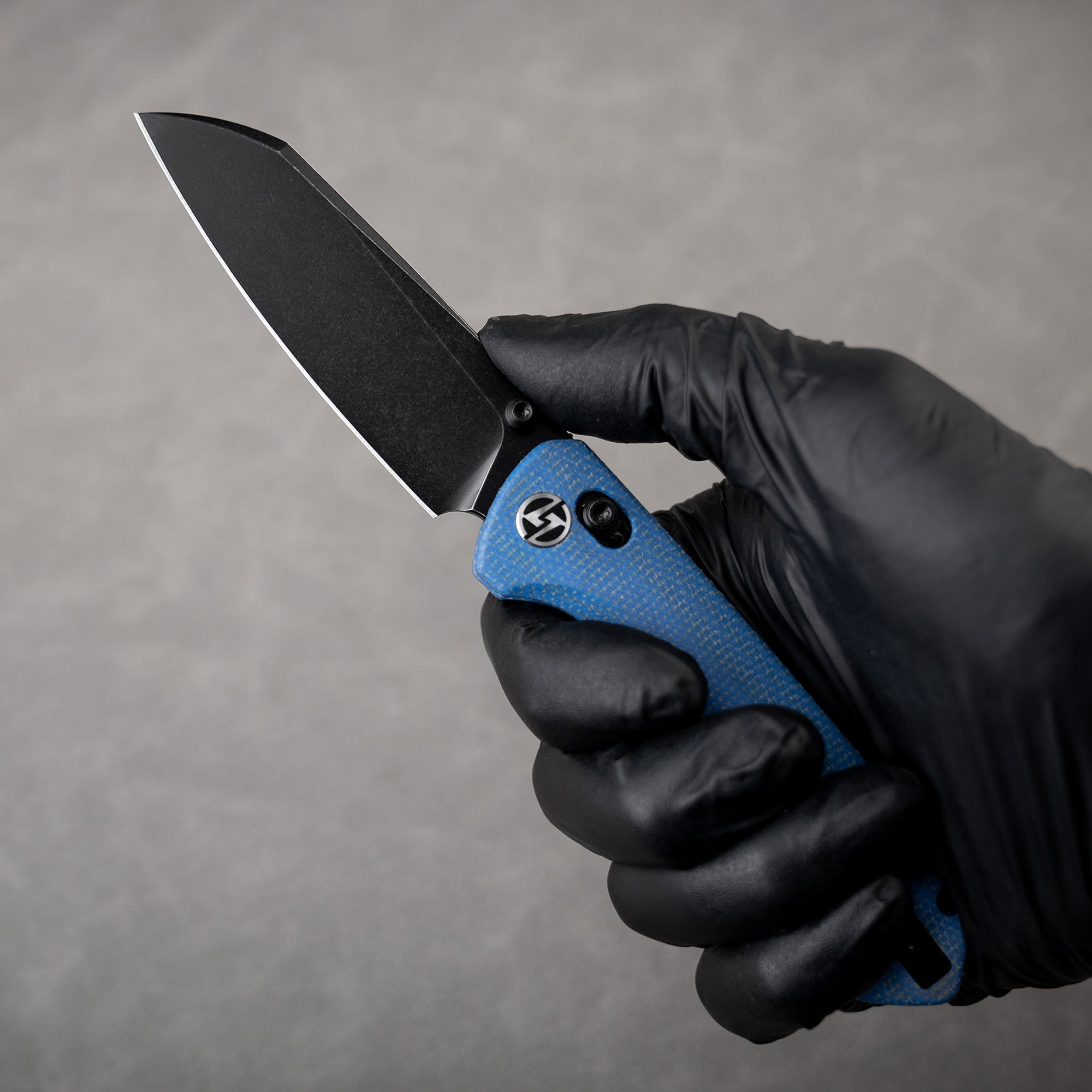King Penguin G062 Folding Knife （3.35''+14C28N+Carbon fiber surface G10 Handle）-Crossbar Lock-Thumb Stud-Olitans