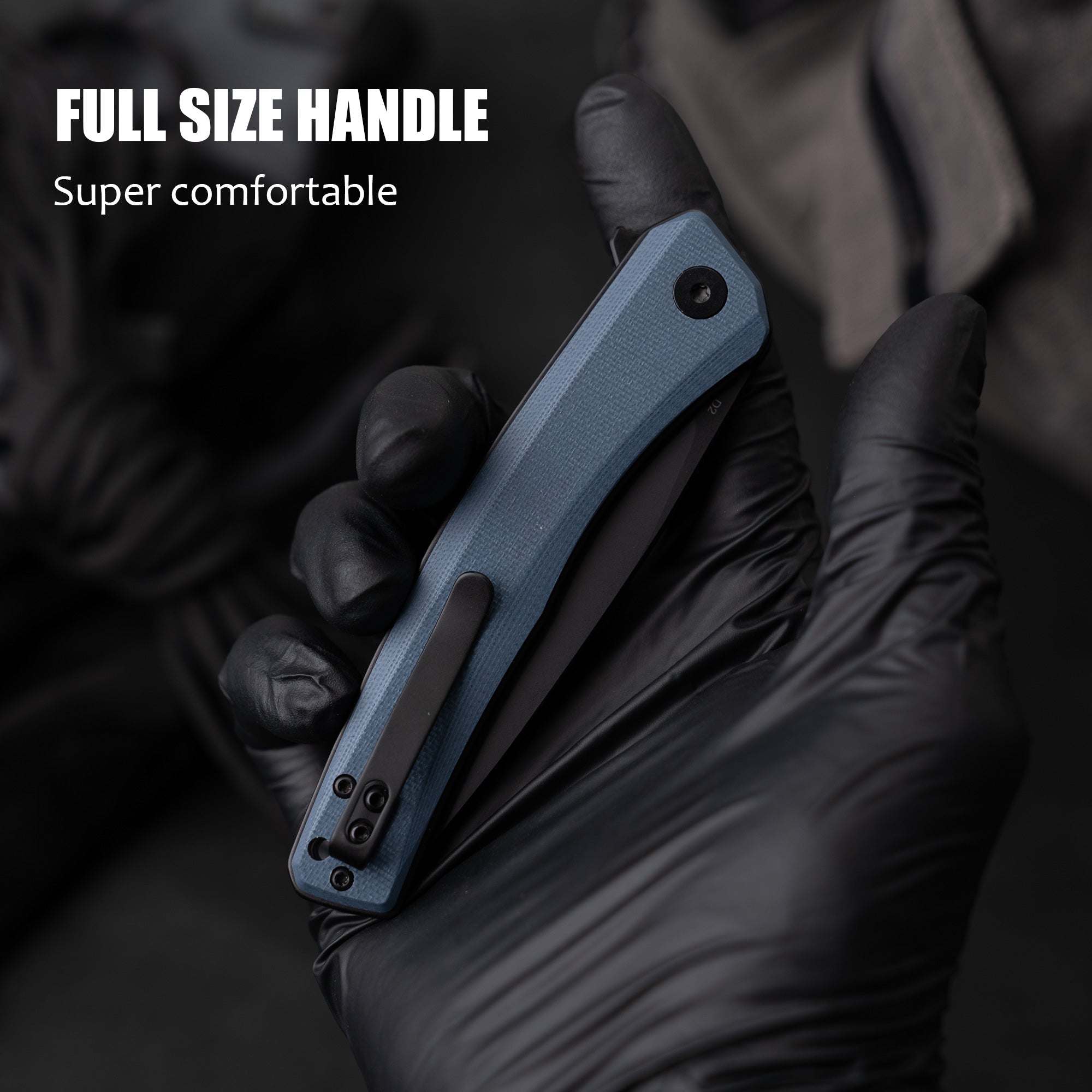 Maximus Pocket Knife Liner Lock(3.5"-D2 Blade-G10 Handle)-G066