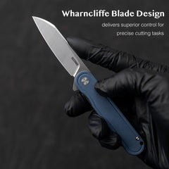 Rocket Wharncliffe Flipper Knife (2.76"-D2 Blade-G10)-G067