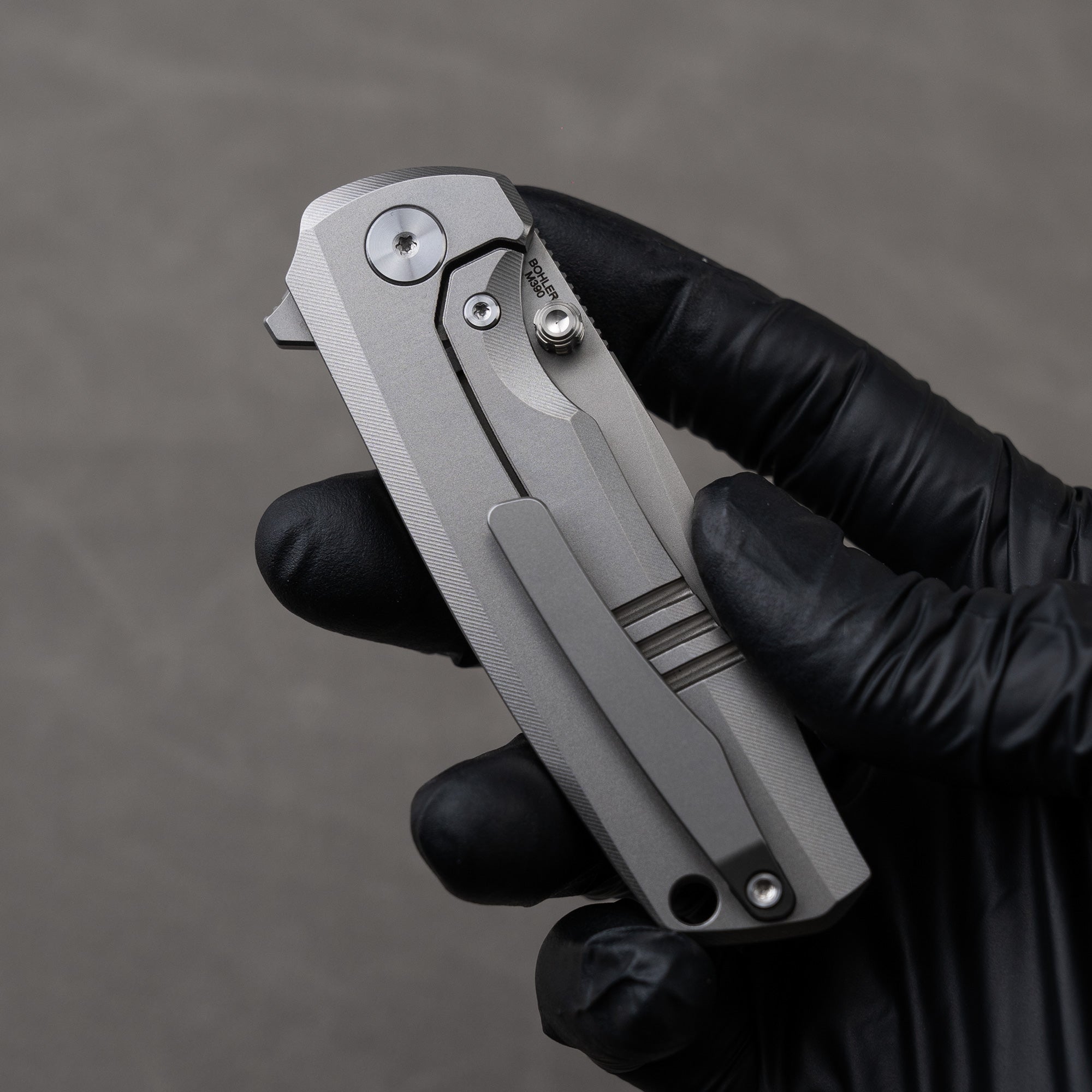 Ti Bomber T065 Folding Knife –（2.95"+Bohler M390 +Titanium）-OLITANS