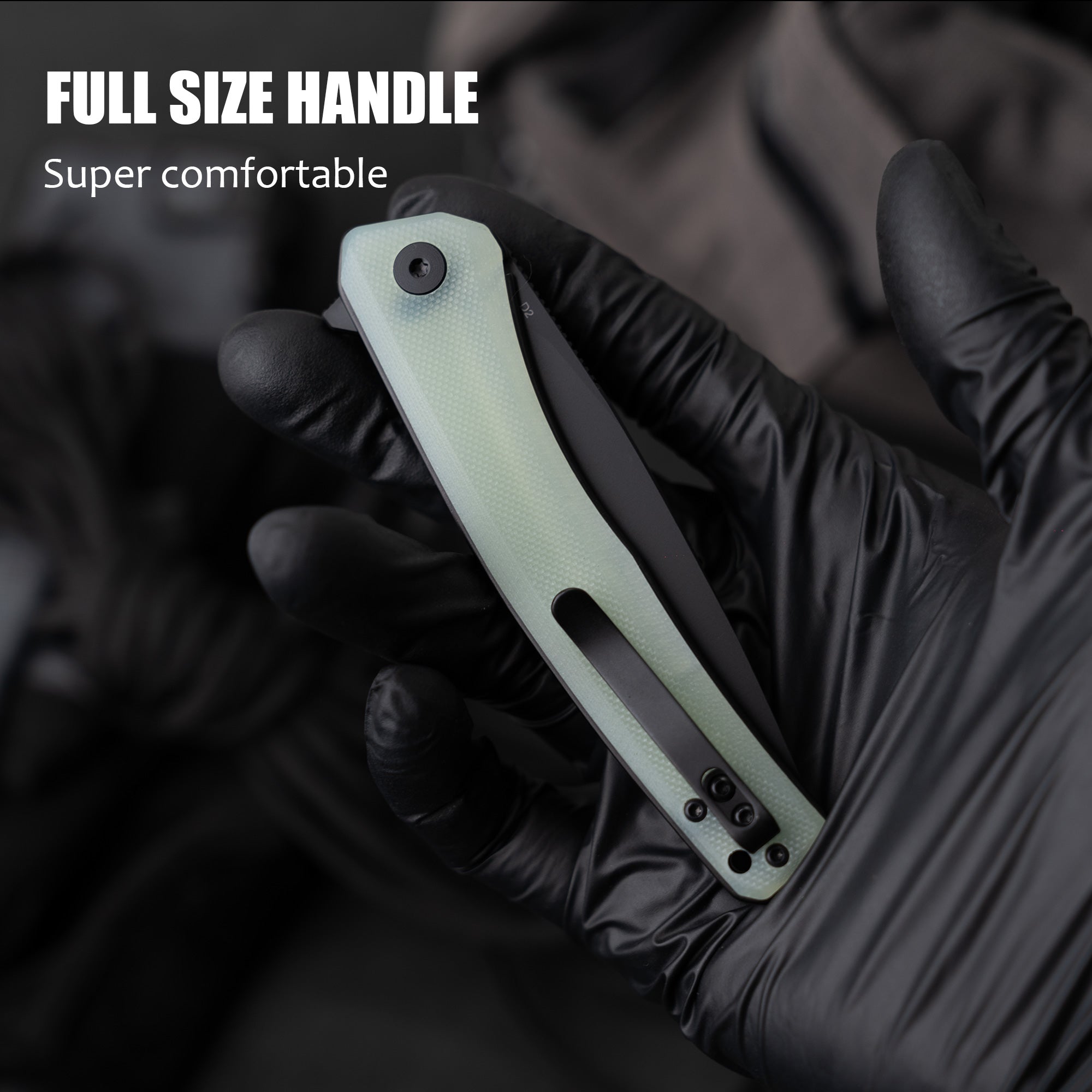 Maximus Pocket Knife Liner Lock(3.5"-D2 Blade-G10 Handle)-G066