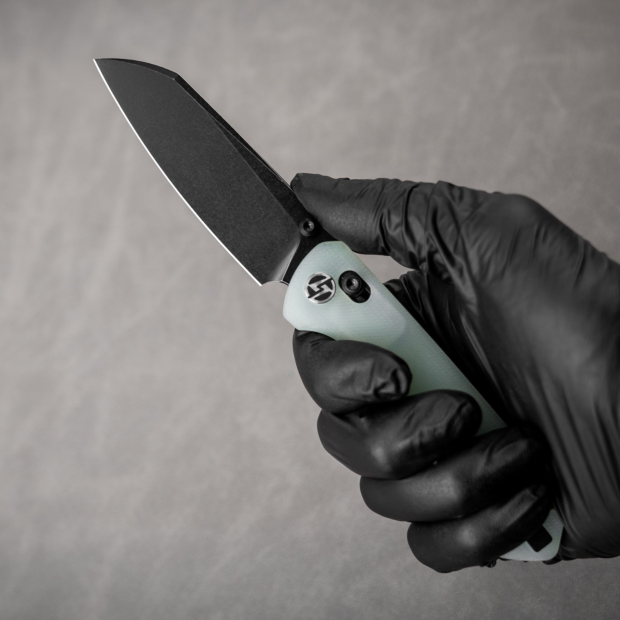 King Penguin G062 Folding Knife （3.35''+14C28N+Carbon fiber surface G10 Handle）-Crossbar Lock-Thumb Stud-Olitans