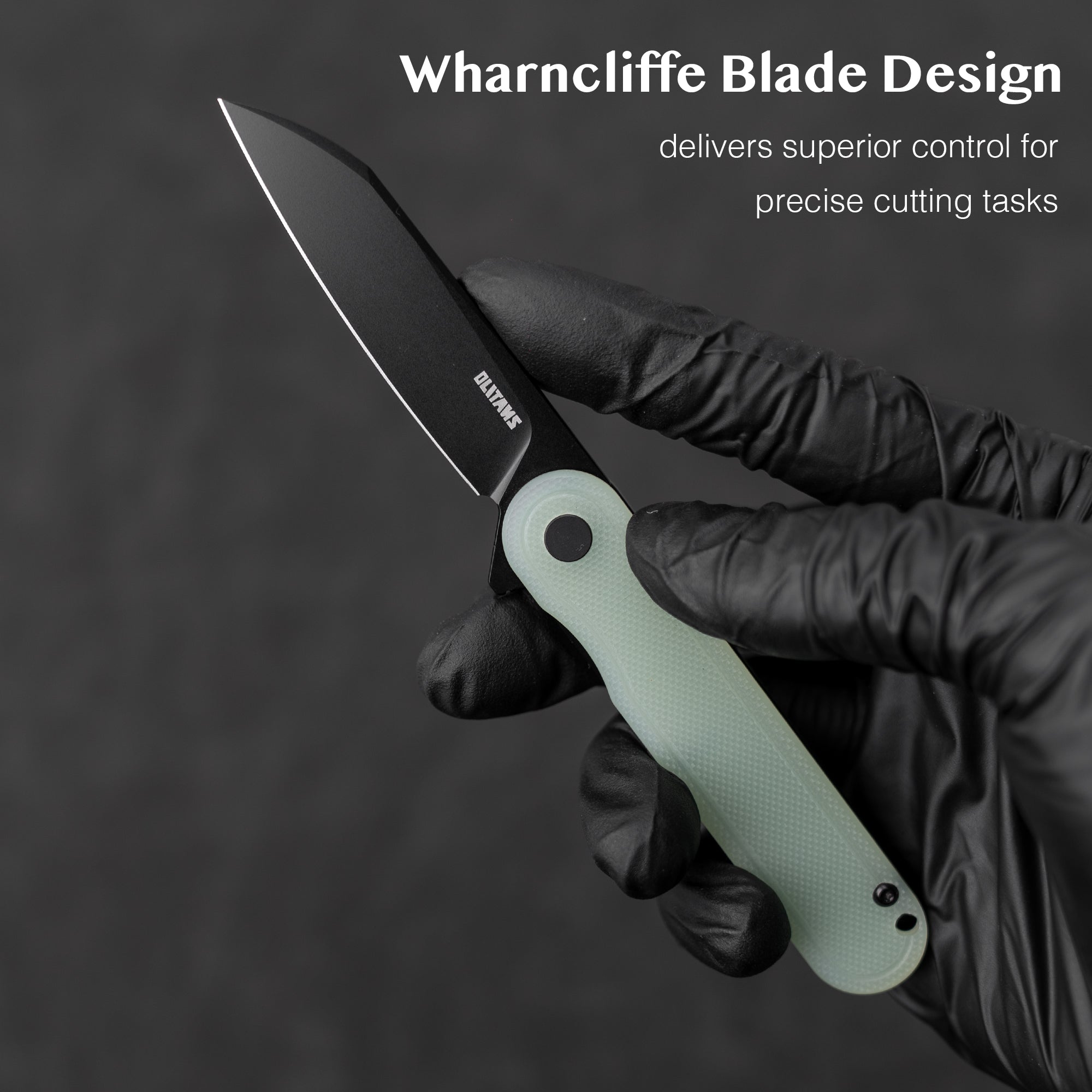 Rocket Wharncliffe Flipper Knife (2.76"-D2 Blade-G10)-G067