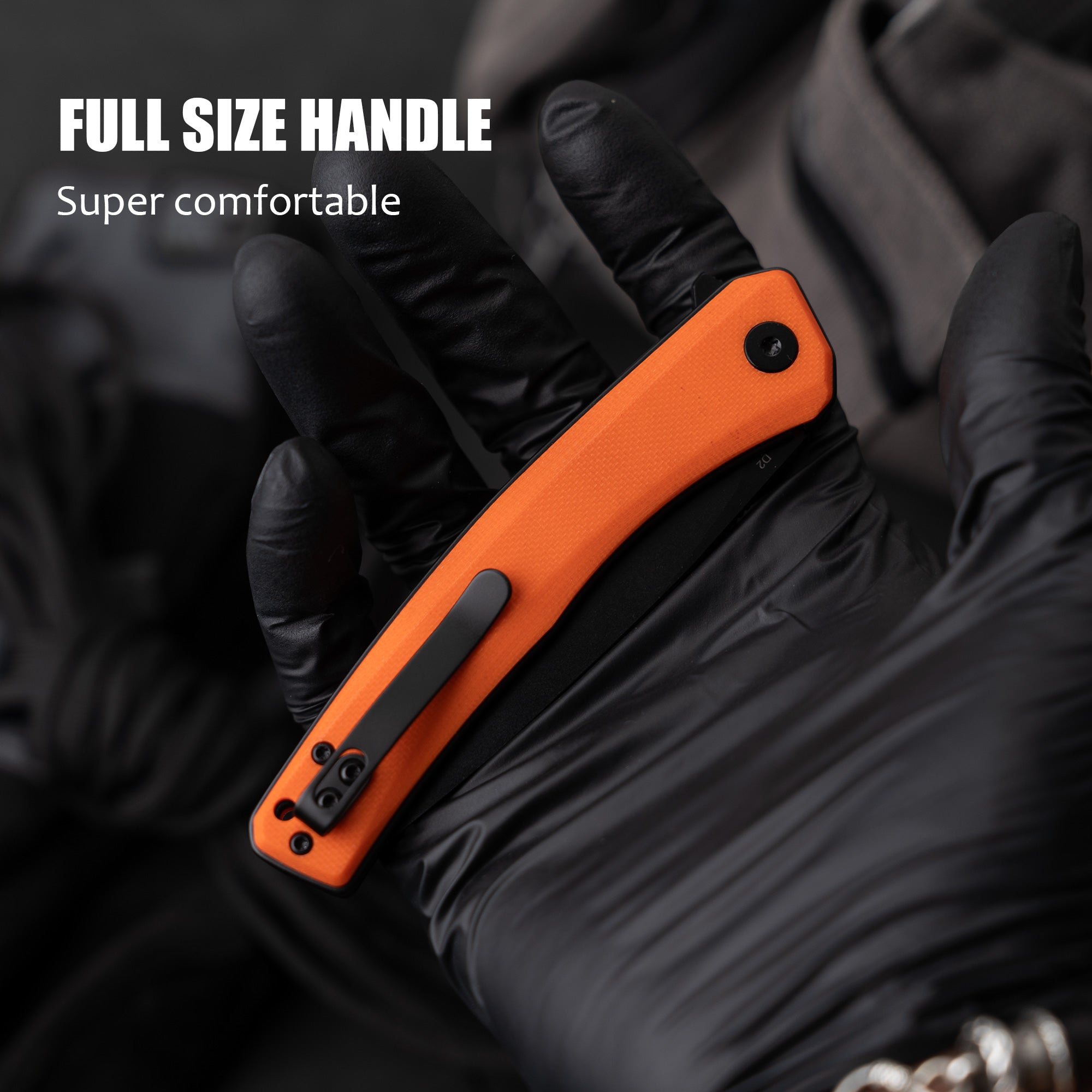 Maximus Pocket Knife Liner Lock(3.5"-D2 Blade-G10 Handle)-G066