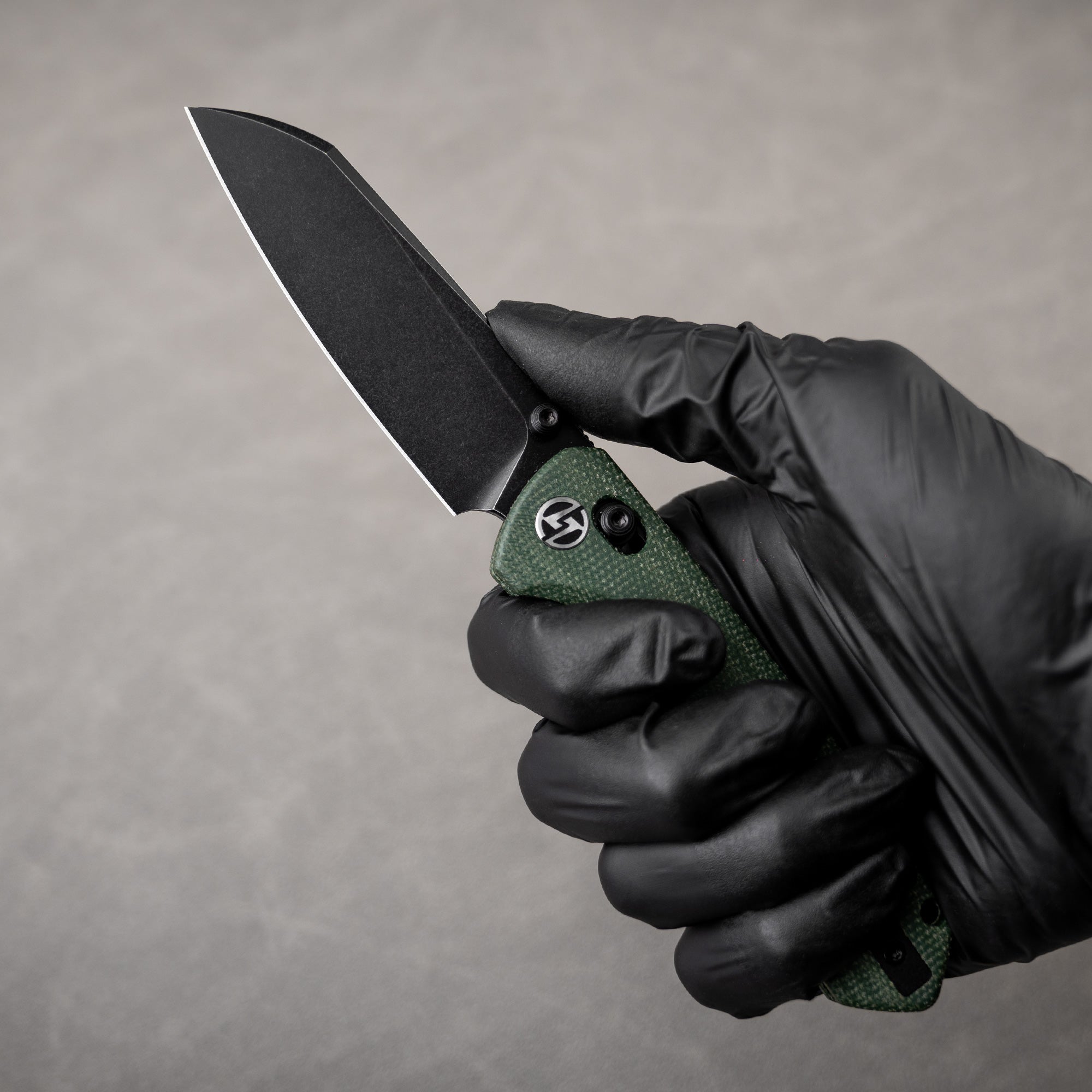King Penguin G062 Folding Knife （3.35''+14C28N+Carbon fiber surface G10 Handle）-Crossbar Lock-Thumb Stud-Olitans