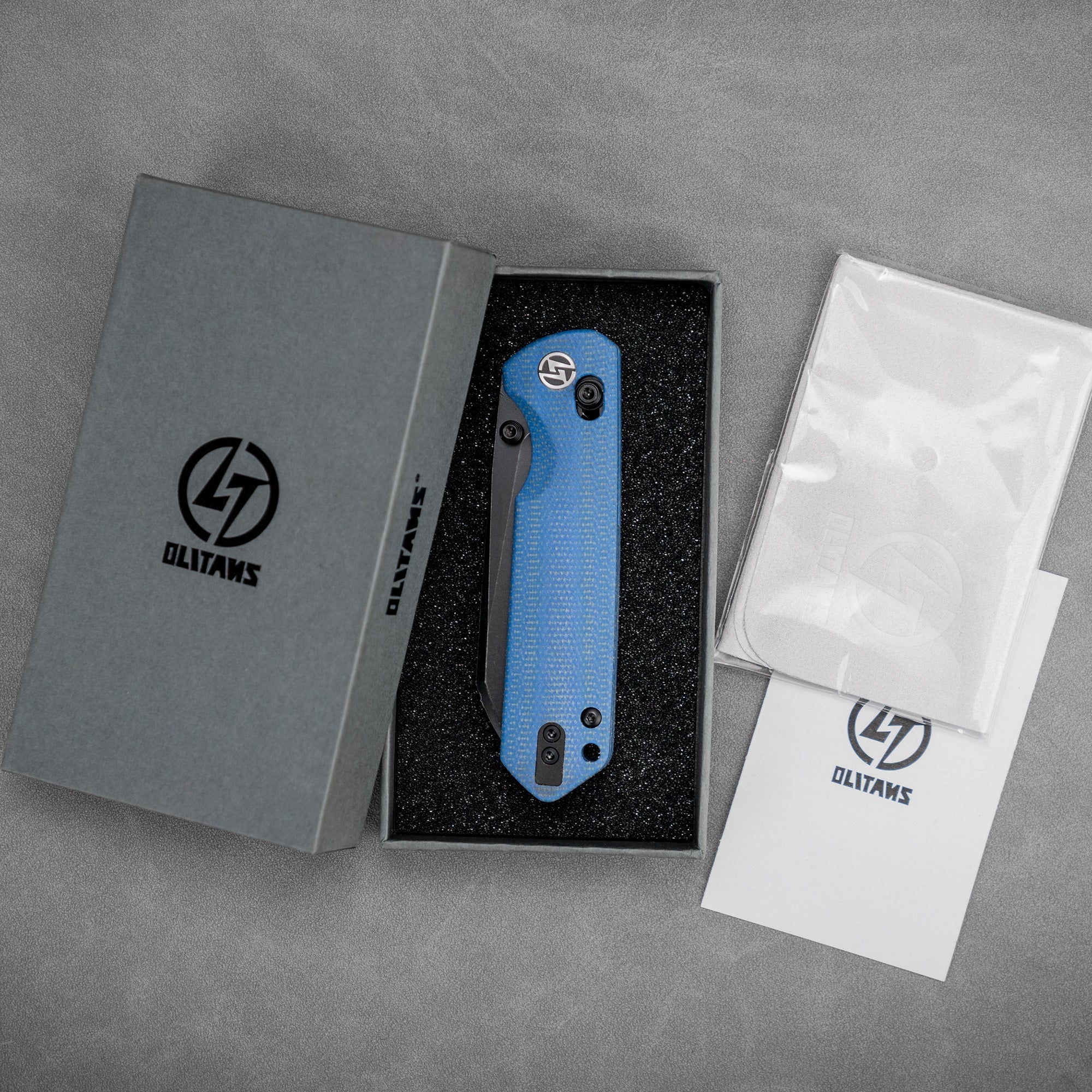 King Penguin G062 Folding Knife （3.35''+14C28N+Carbon fiber surface G10 Handle）-Crossbar Lock-Thumb Stud-Olitans