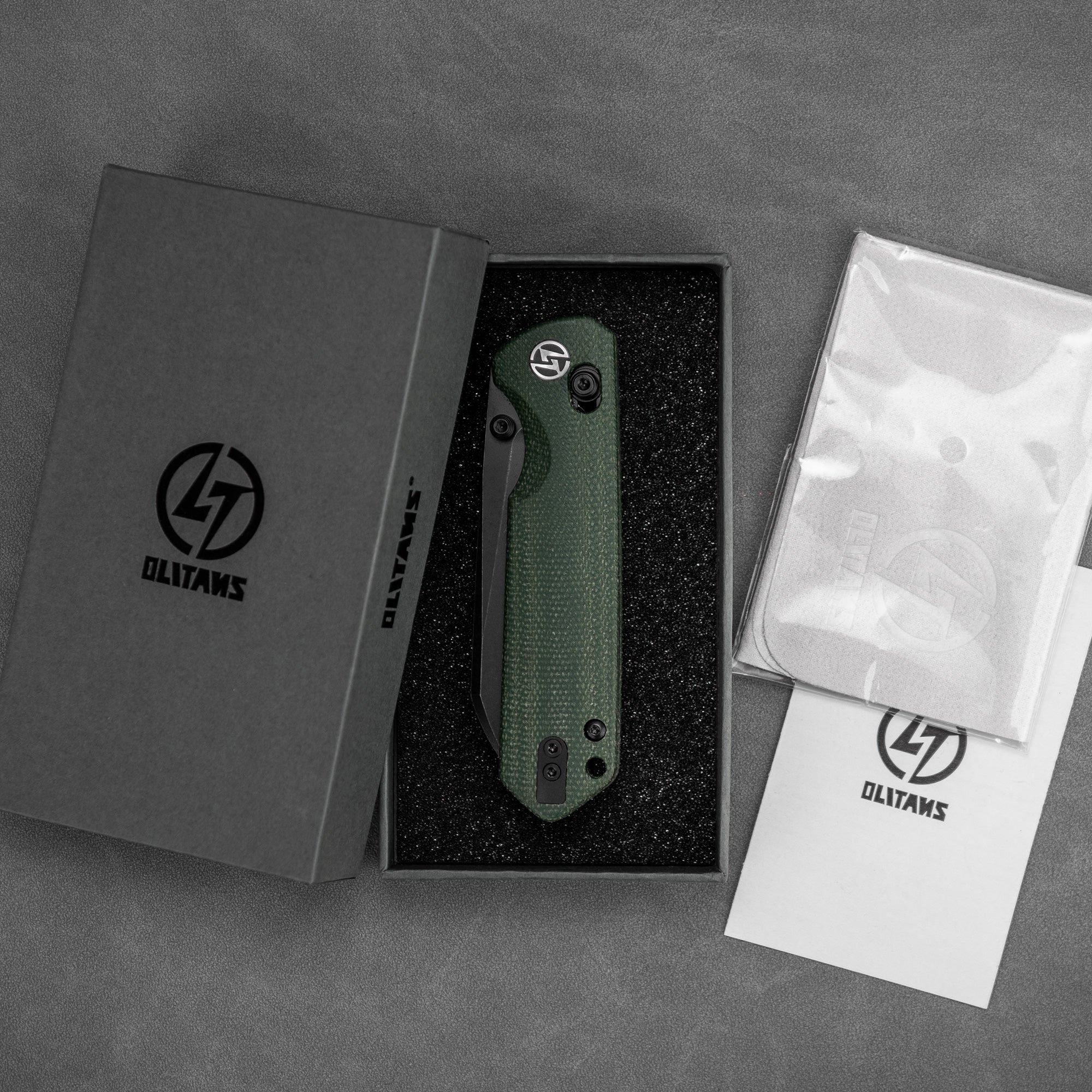 King Penguin G062 Folding Knife （3.35''+14C28N+Carbon fiber surface G10 Handle）-Crossbar Lock-Thumb Stud-Olitans