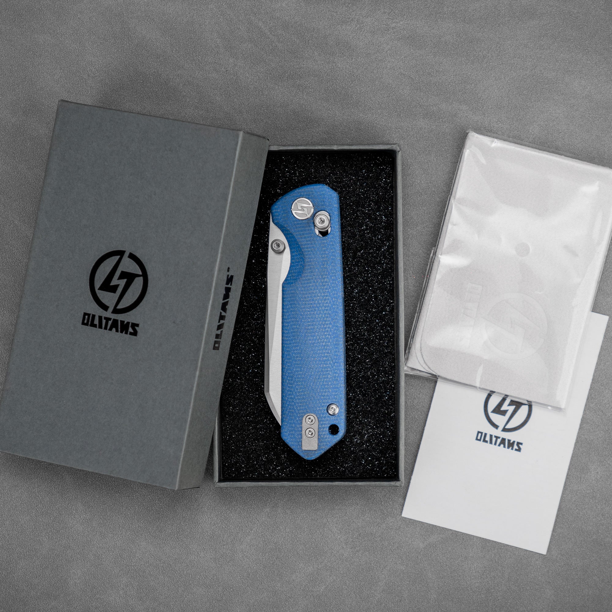 King Penguin G062 Folding Knife （3.35''+14C28N+Carbon fiber surface G10 Handle）-Crossbar Lock-Thumb Stud-Olitans