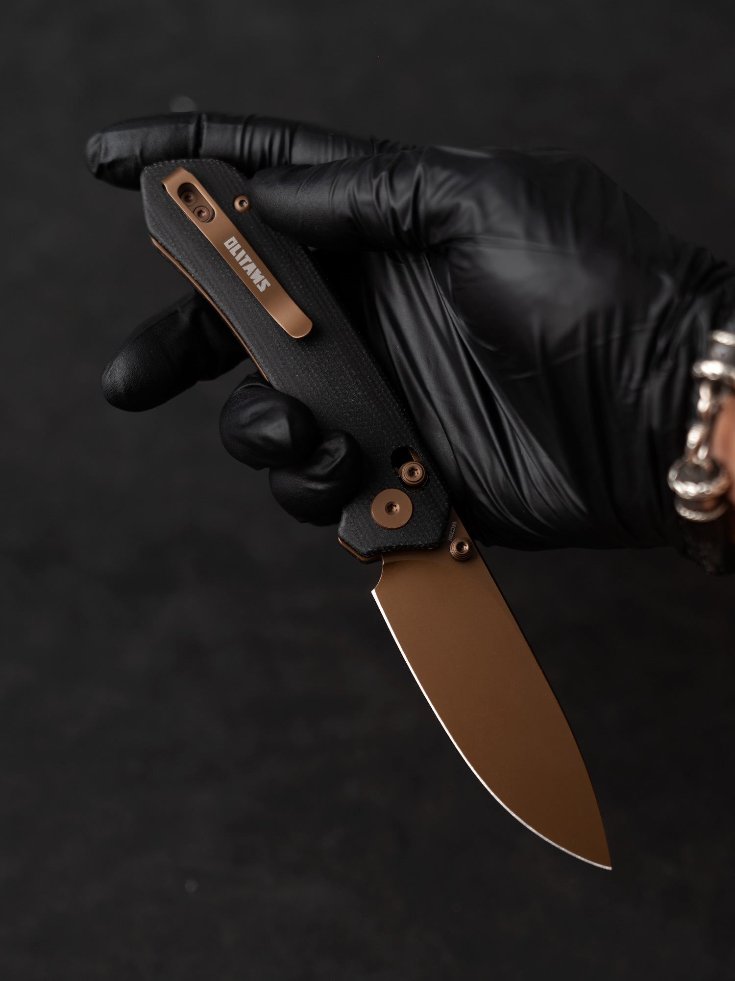 G031 Folding Camping Knife, Crossbar Lock Folding Pocket Knife, 3.3" 14C28N Sandvik Blade for Hiking, EDC 4.5oz