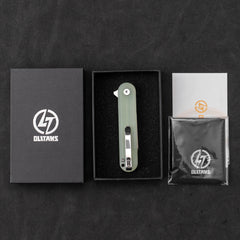 Rocket Wharncliffe Flipper Knife (2.76"-D2 Blade-G10)-G067