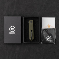 Rocket Wharncliffe Flipper Knife (2.76"-D2 Blade-G10)-G067