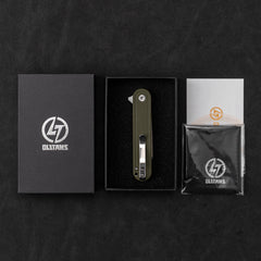 Rocket Wharncliffe Flipper Knife (2.76"-D2 Blade-G10)-G067