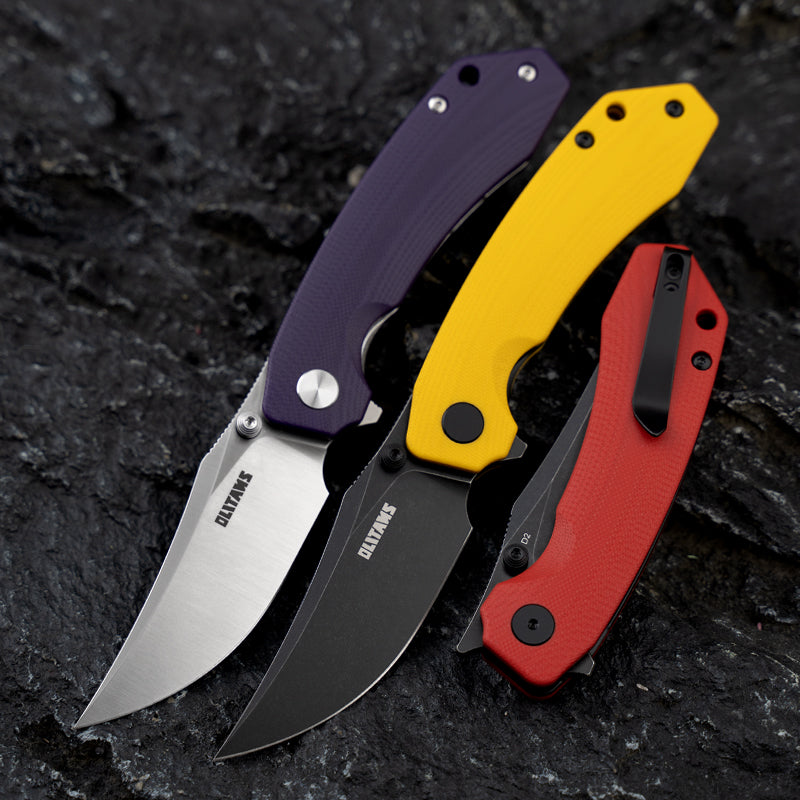 Crescent G059 Folding Knife – 3.38" D2 Blade, G10 Handle, Triple Open | Olitans