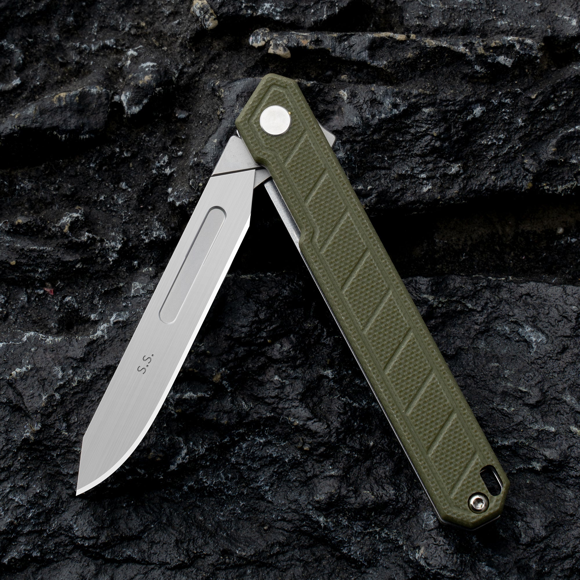 G046 Mecha Folding Sacalpel Knife G10 handle suitable for #24 & #60 Blade